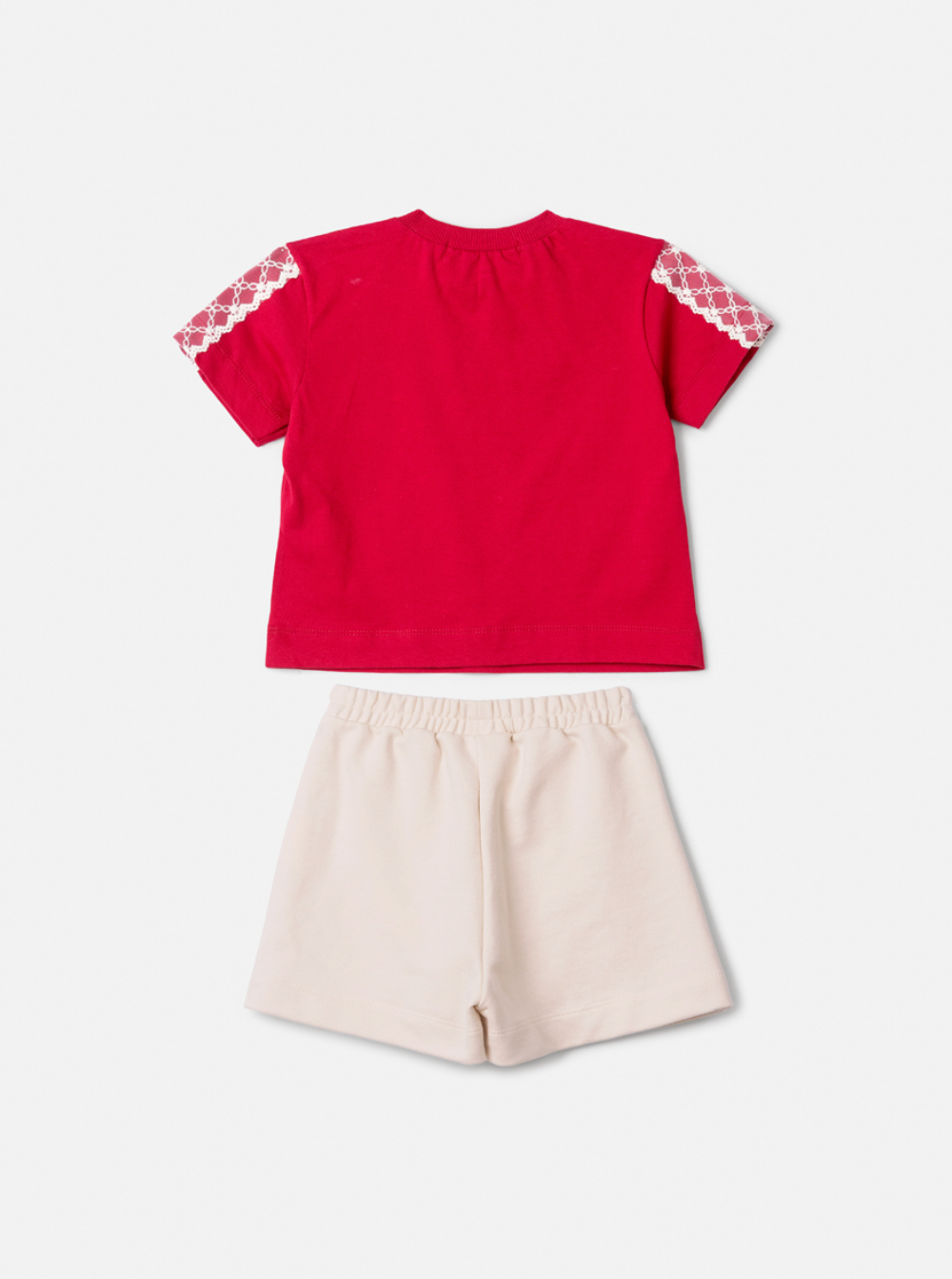 Conjunto Infantil Blusa Berry Patches Minnie e Shorts Bege - Animê Petite