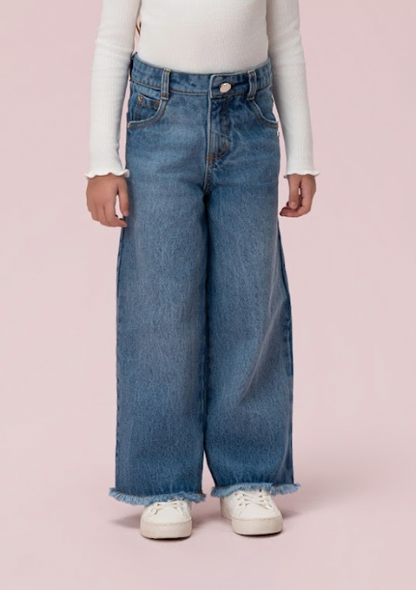 Calça Jeans Infantil Algodão Essential - Petit Cherie