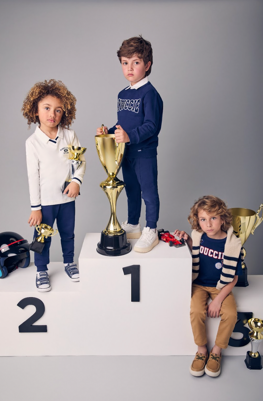 Conjunto Infantil Moletom Clássico YCC Casaco e Calça Marinho - Youccie