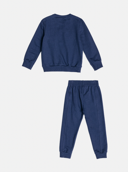 Conjunto Infantil Moletom Clássico YCC Casaco e Calça Marinho - Youccie
