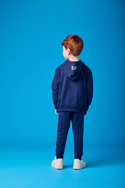 Conjunto Infantil Moletom YCC Ursinho Casaco e Calça Marinho - Youccie