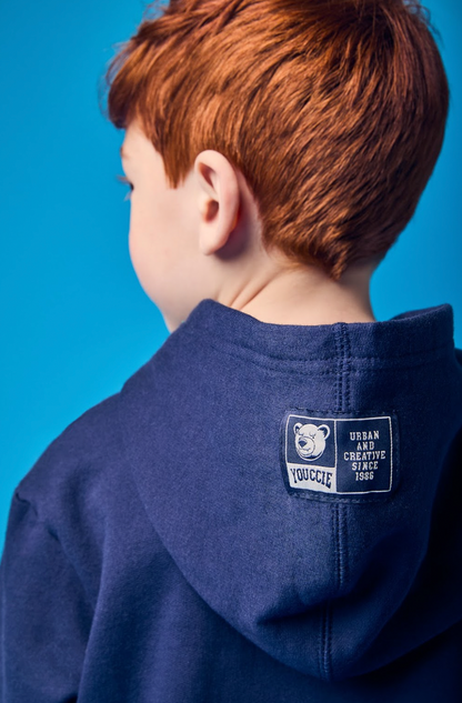 Conjunto Infantil Moletom YCC Ursinho Casaco e Calça Marinho - Youccie