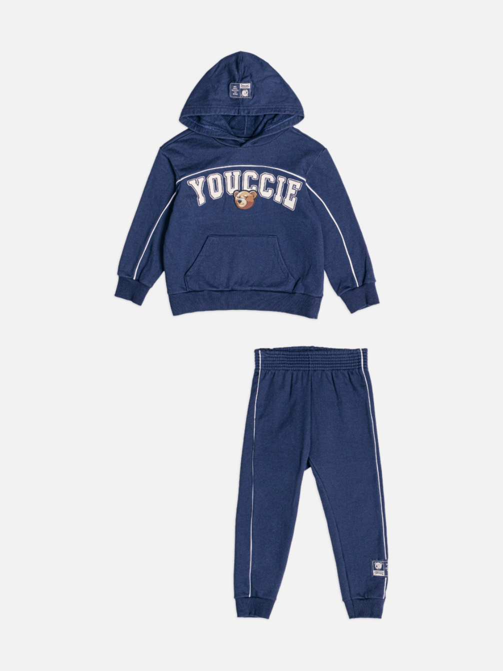 Conjunto Infantil Moletom YCC Ursinho Casaco e Calça Marinho - Youccie