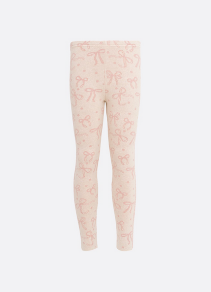 Legging Infantil Tricot Jacquard Multi-laços Ninive - Pituchinhus