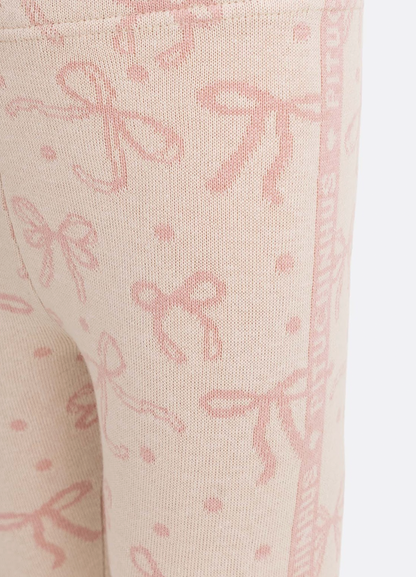 Legging Infantil Tricot Jacquard Multi-laços Ninive - Pituchinhus