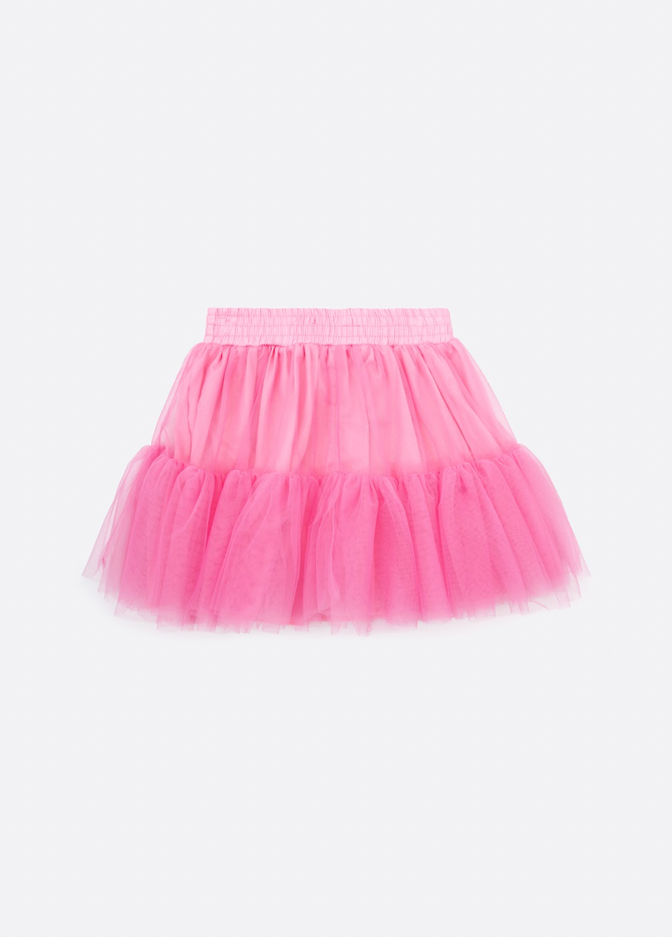 Conjunto Infantil Blusa Light Cristais Barbie e Saia Babados Patche Barbie Rosa Ópera - Pituchinhus