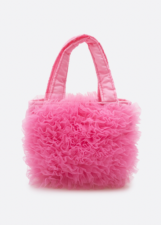 Bolsa Infantil Tule Babados Barbie Rosa Ópera - Pituchinhus PRÉ-VENDA