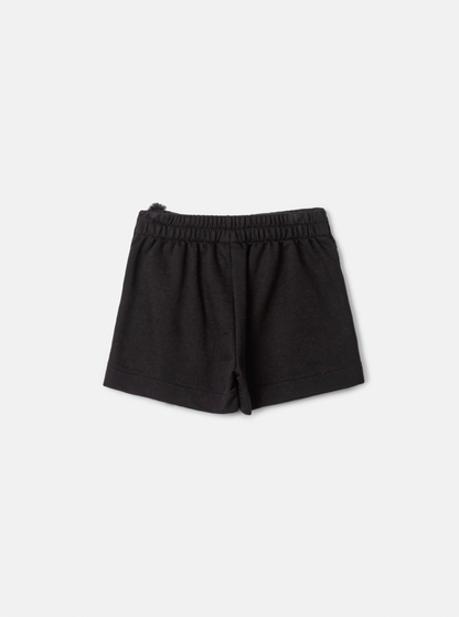 Conjunto Infantil Conceito Tweed Casaco e Saia-shorts Preto - Animê