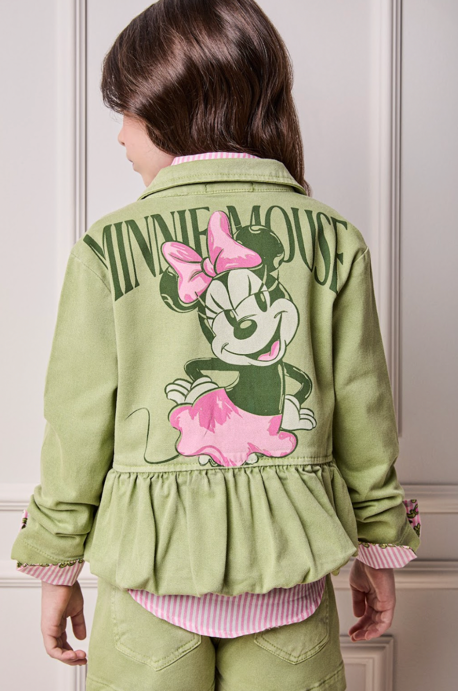 Jaqueta Infantil Minnie Verde Forest - Animê