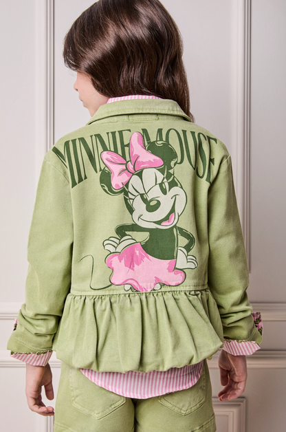 Jaqueta Infantil Minnie Verde Forest - Animê