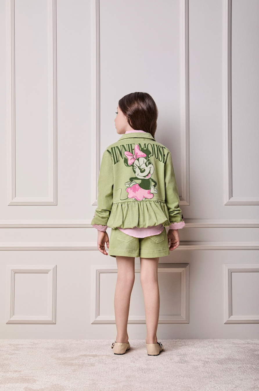 Jaqueta Infantil Minnie Verde Forest - Animê