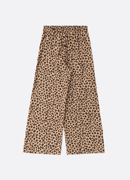 Conjunto Infantil Blusa  Ursinha Moldura Cristais e Calça  Sarja Reta Bolsos Oncinha - Pituchinhus