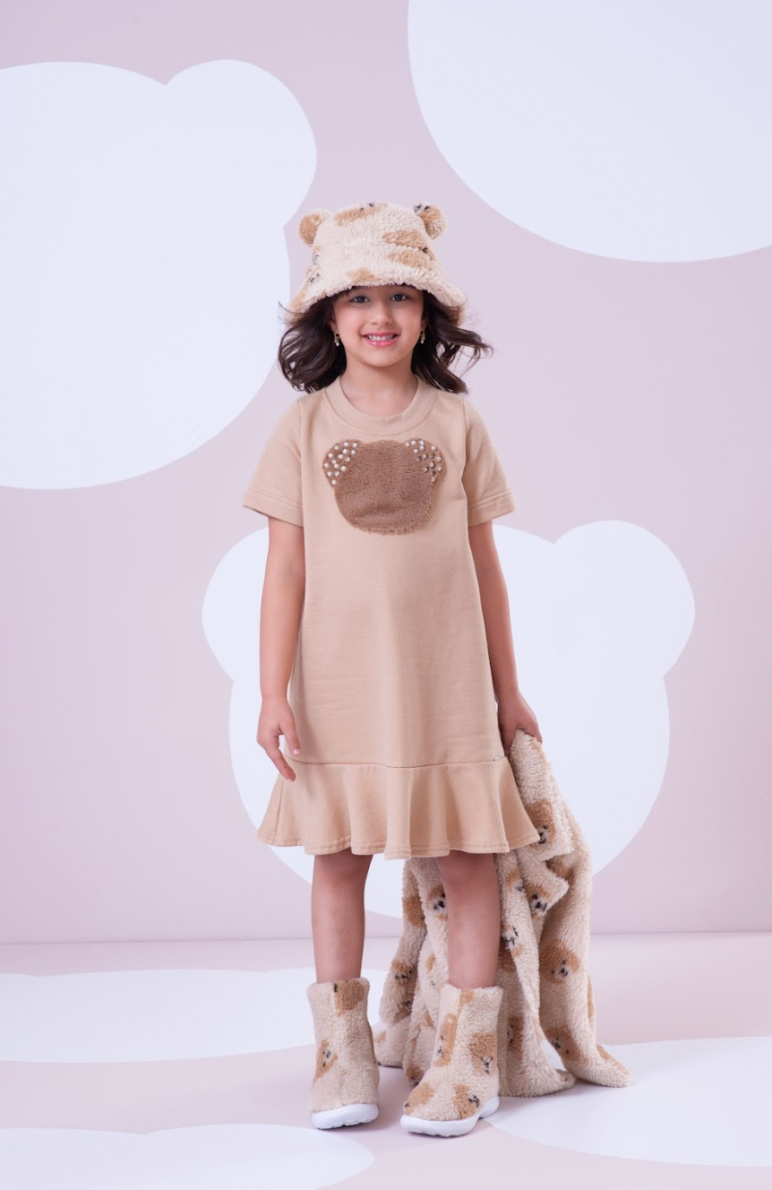 Chapéu Bucket Infantil Pele Orelhinhas Ursinhas - Pituchinhus