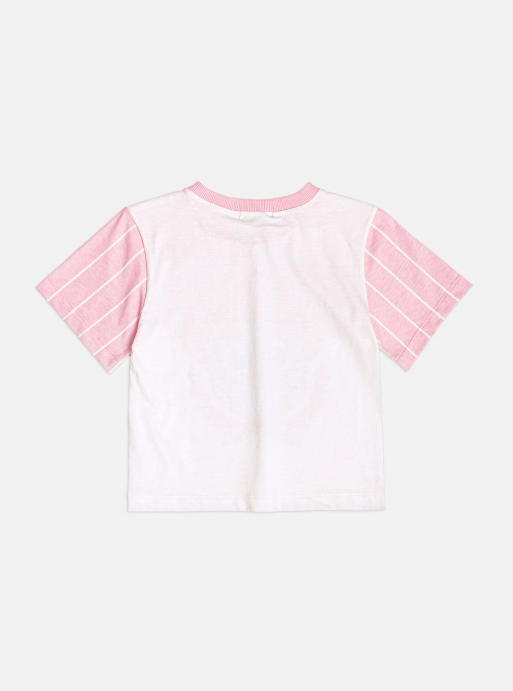 Conjunto Infantil Blusa Stitch  e Shorts  Rosa Blossom - Momi