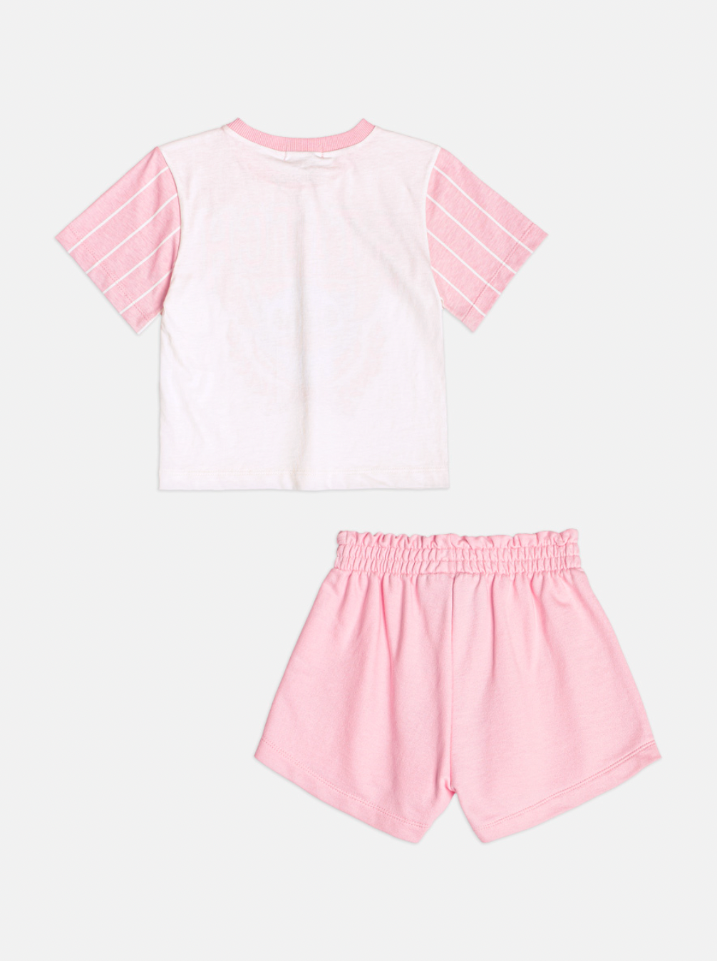 Conjunto Infantil Blusa Stitch  e Shorts  Rosa Blossom - Momi