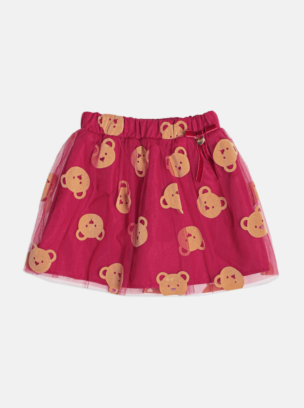 Conjunto Infantil Blusa  New Real Ursa e Saia de Tule Ursas - Momi