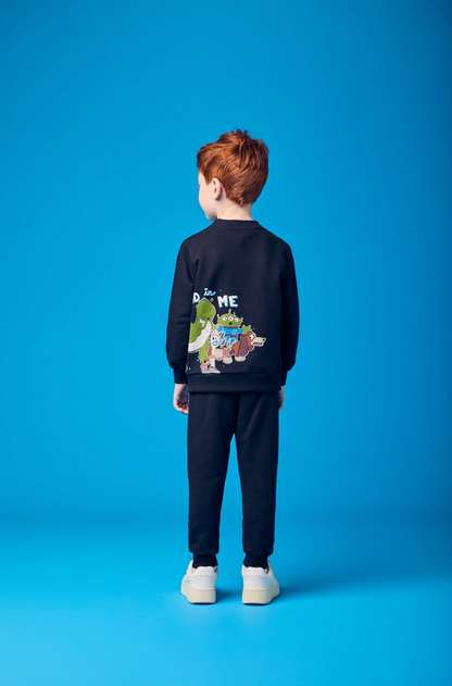 Conjunto Infantil Moletom Blusão Toy Story  e Calça Preta - Youccie