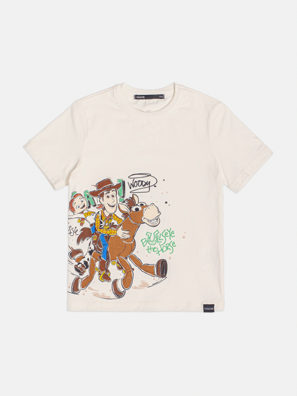 Conjunto Infantil Camiseta Toy Story  Woody e Bermuda  Moletom Preta - Youccie