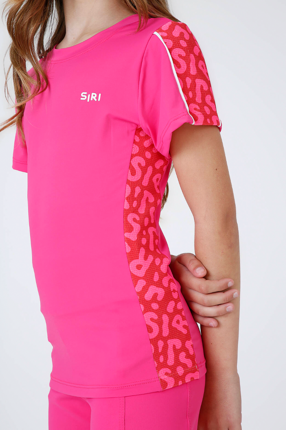 Conjunto Infantil Blusa Bia e Bermuda Eloisa Maxxi Oncinha Pink - Siri Sport