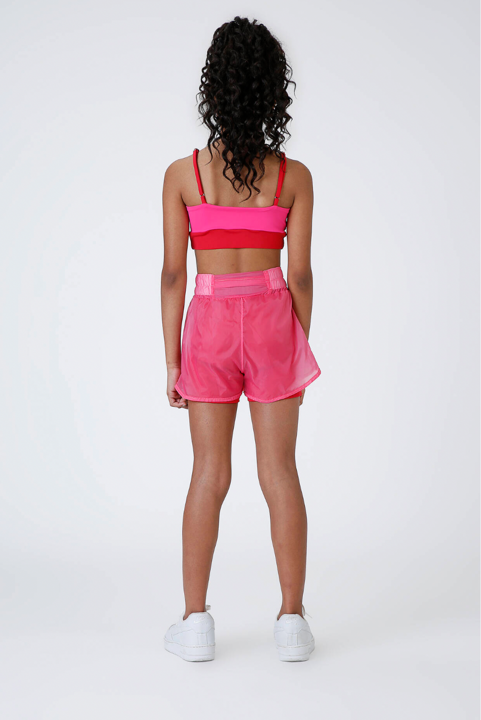 Conjunto Infantil Top Sara Maxxi e Shorts Dani Oncinha Pink - Siri Sport