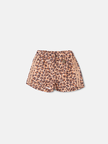 Conjunto Infantil Blusa Minnie Lacinho e Shorts Sarja Animal Print - Animê PRÉ-VENDA