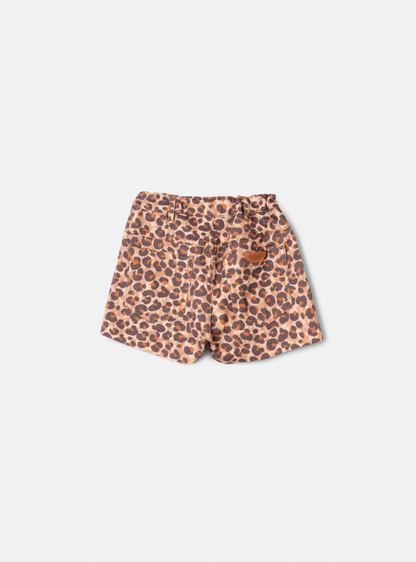 Conjunto Infantil Blusa Minnie Lacinho e Shorts Sarja Animal Print - Animê PRÉ-VENDA