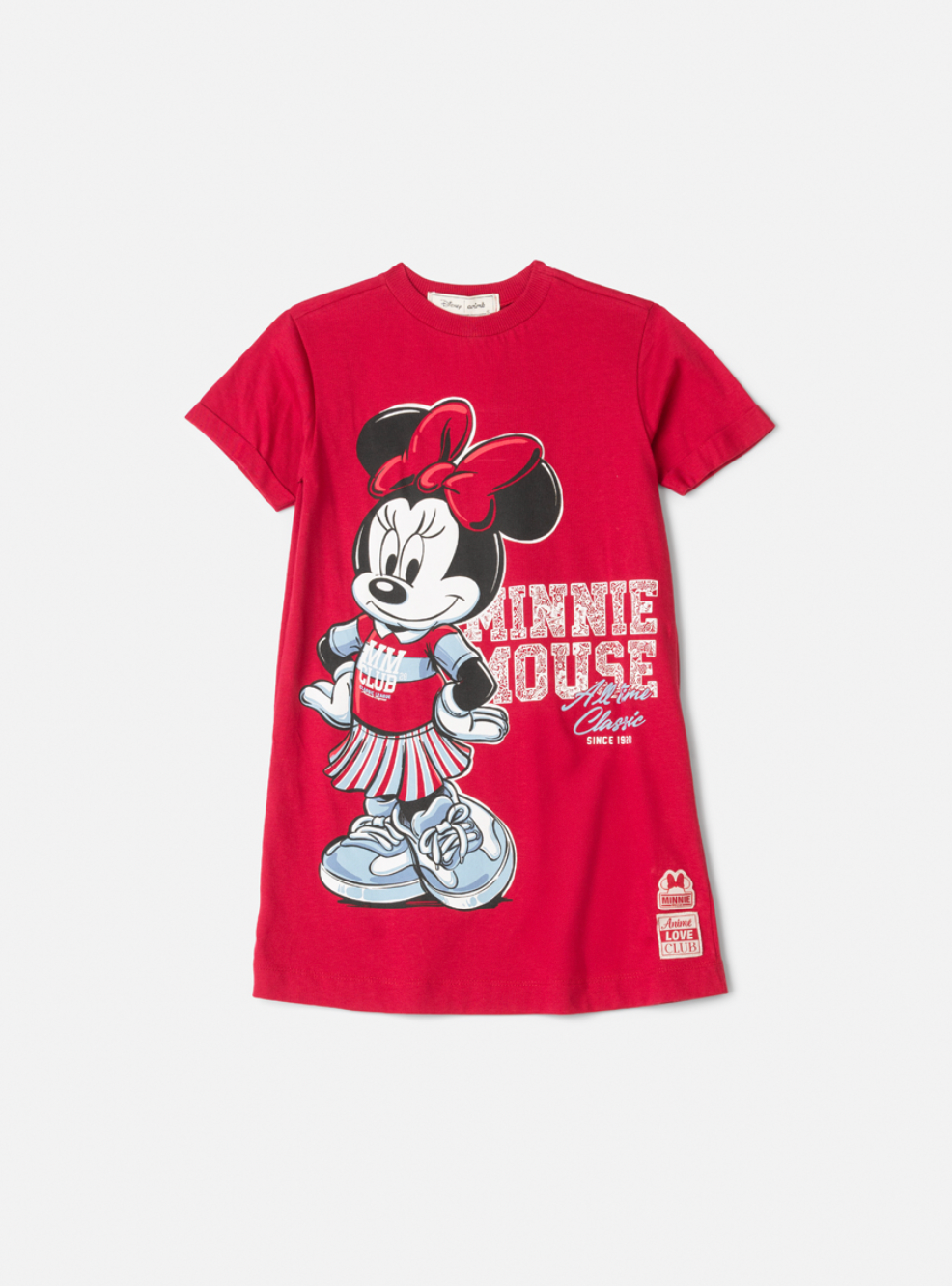 Vestido Infantil Minnie Mouse Vermelho Berry - Animê