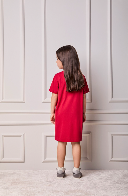 Vestido Infantil Minnie Mouse Vermelho Berry - Animê