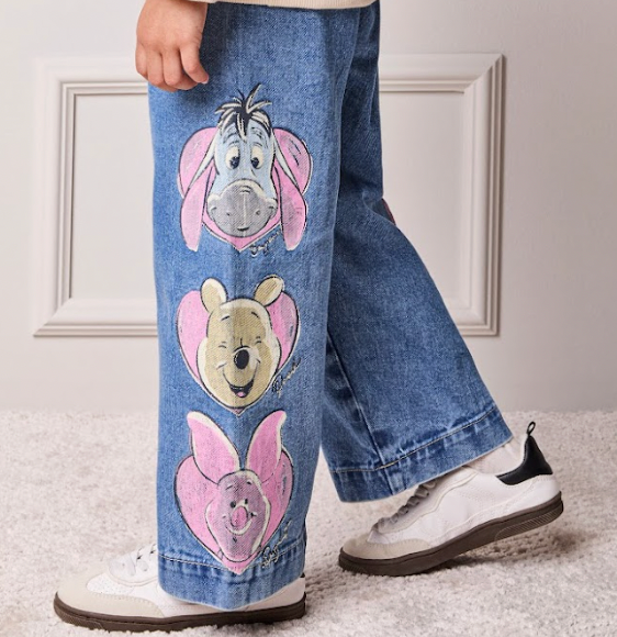 Conjunto Infantil Jaqueta Jeans Moletom Pooh e Calça Jeans Pooh - Animê Petite