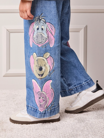 Conjunto Infantil Jaqueta Jeans Moletom Pooh e Calça Jeans Pooh - Animê Petite