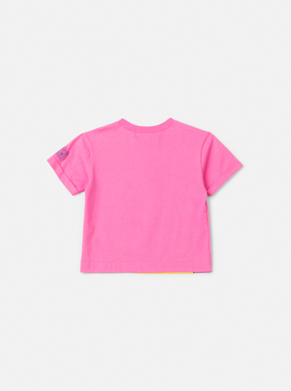 Conjunto Infantil Camiseta e Shorts Jeans Leitão & Pooh Rosa Cherry Donut - Animê Petite