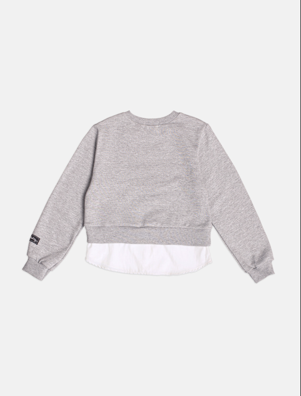 Conjunto Infantil Casaco Moletom Hello Kitty Mescla e Shorts Jeans  Black Laço Strass - Momi
