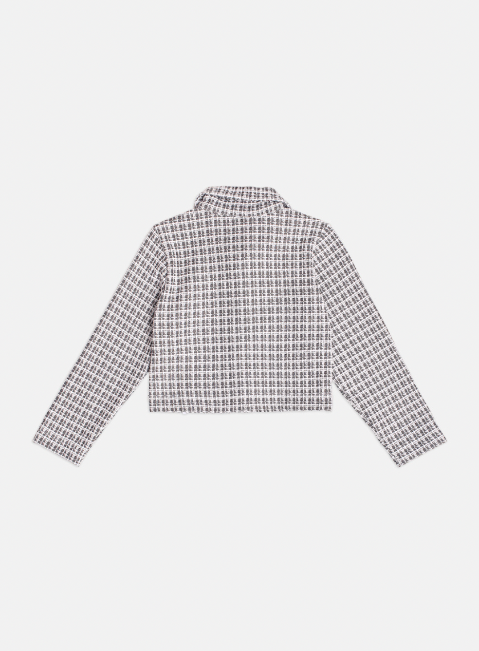 Jaqueta Infantil Laços Tweed Preto - Momi Mini