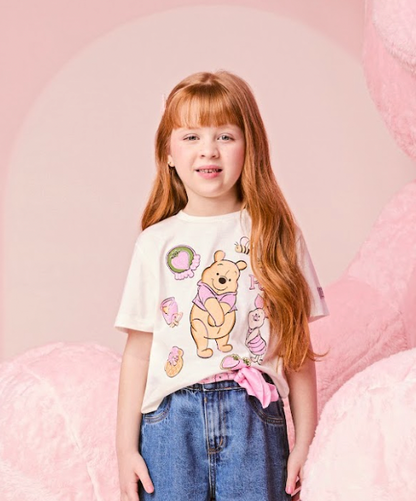 Blusa Infantil Ursinho Pooh Pérola - Momi Mini