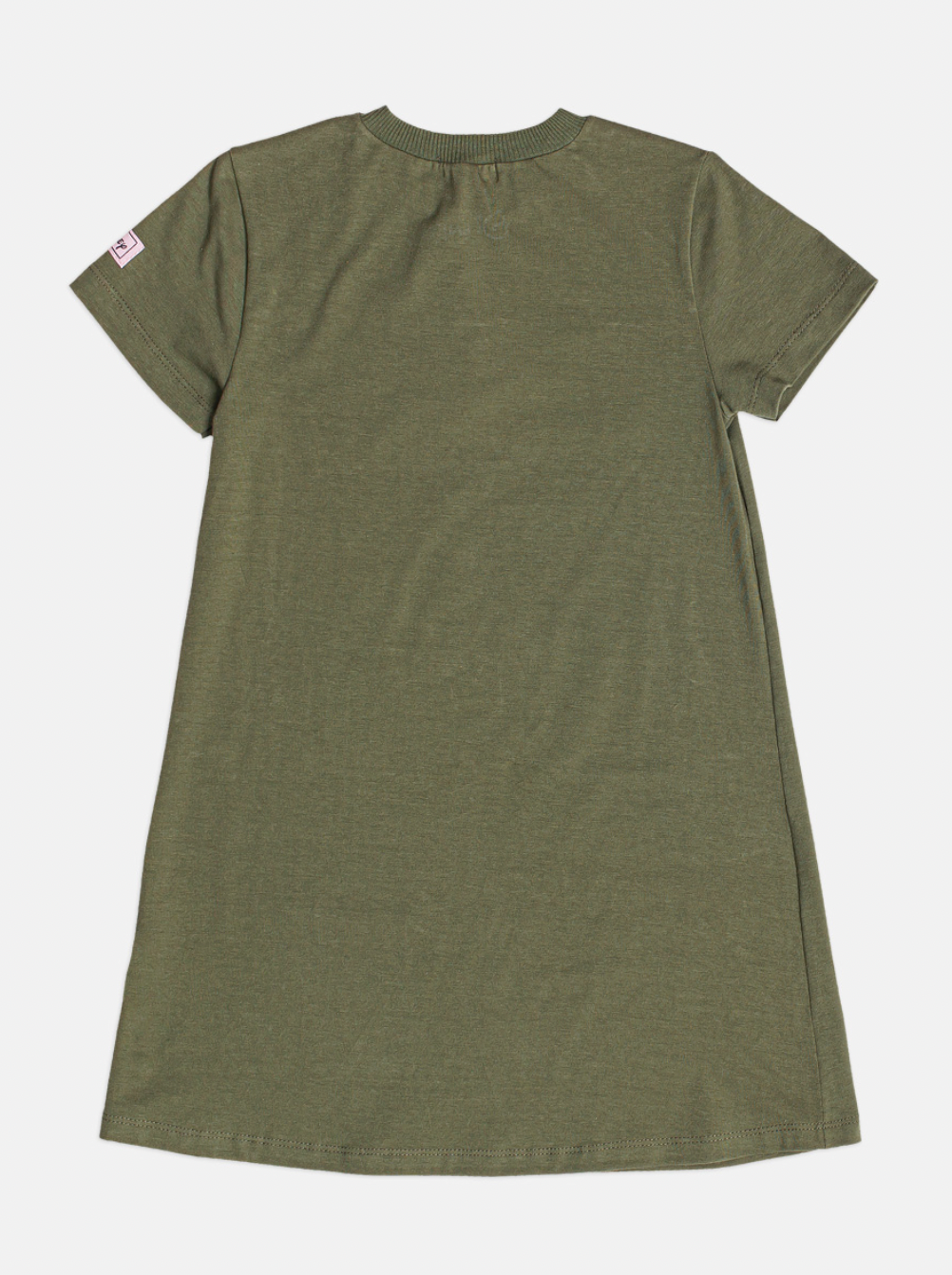 Vestido Infantil Trapzio MC Tico e Teco Verde Musgo - Momi