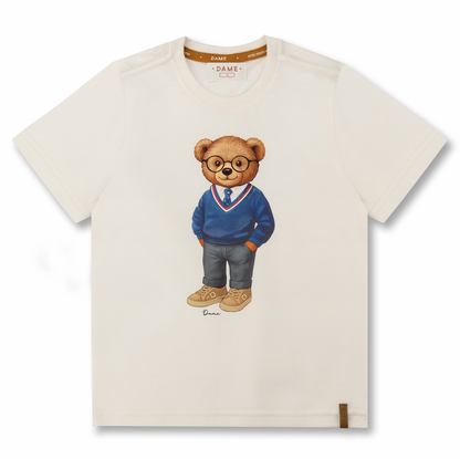Camiseta Infantil Algodão Teddy University - Dame