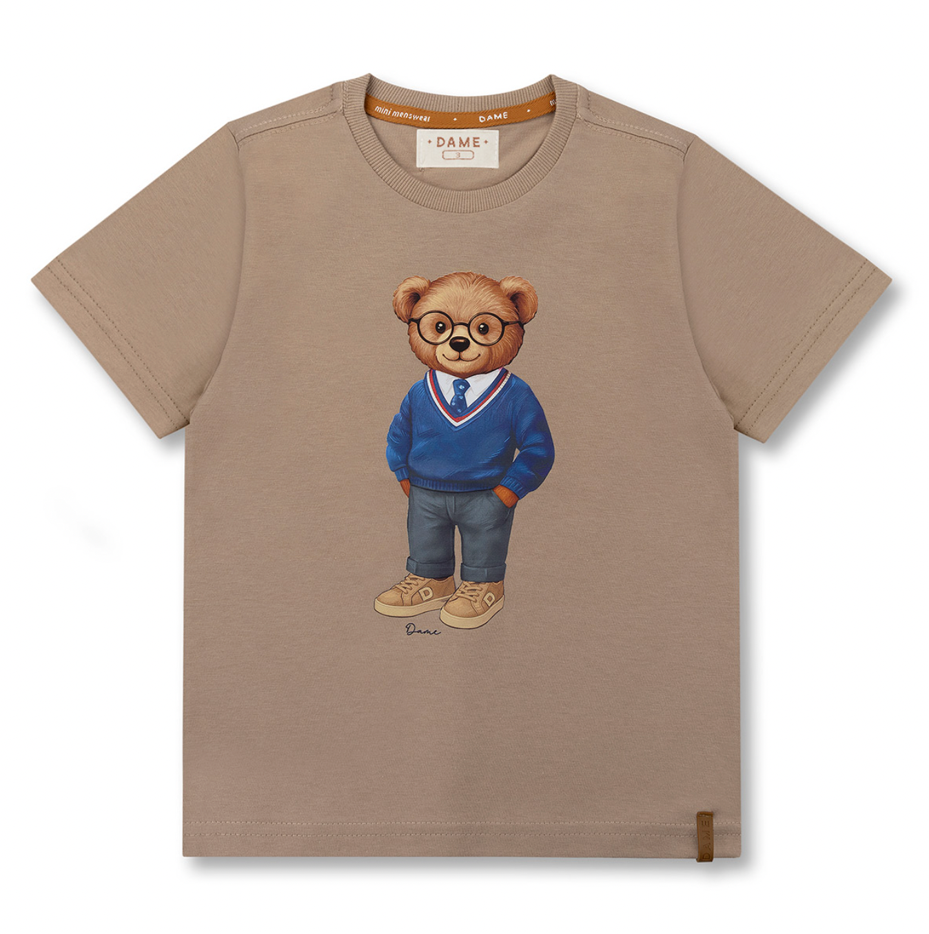 Camiseta Infantil Algodão Teddy University Fendi - Dame