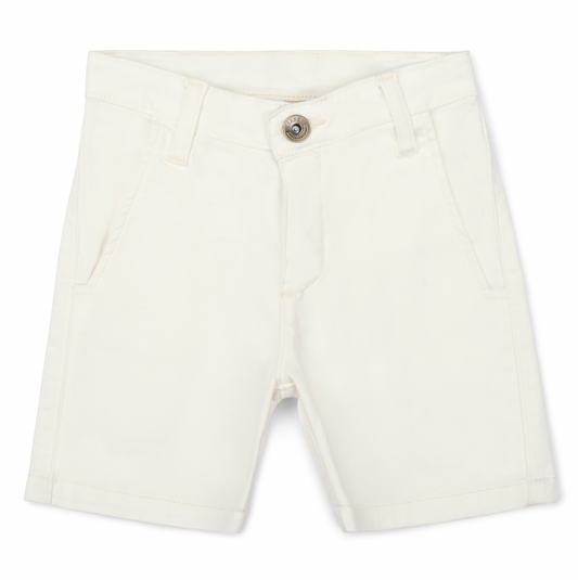 Bermuda Infantil Social Sarja Elastano Off White - Dame