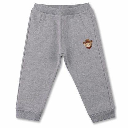 Conjunto Bebê Moletom Agasalho e Calça Teddy Cowboy Cinza - Dame