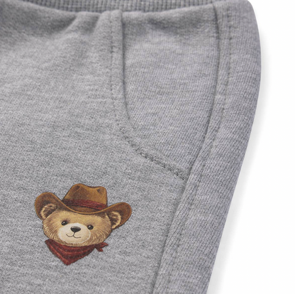 Conjunto Bebê Moletom Agasalho e Calça Teddy Cowboy Cinza - Dame