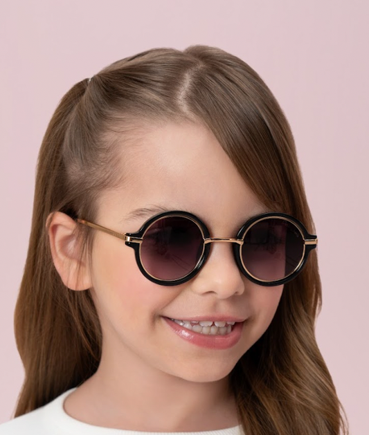 Óculos Infantil Round Preto - Petit Cherie