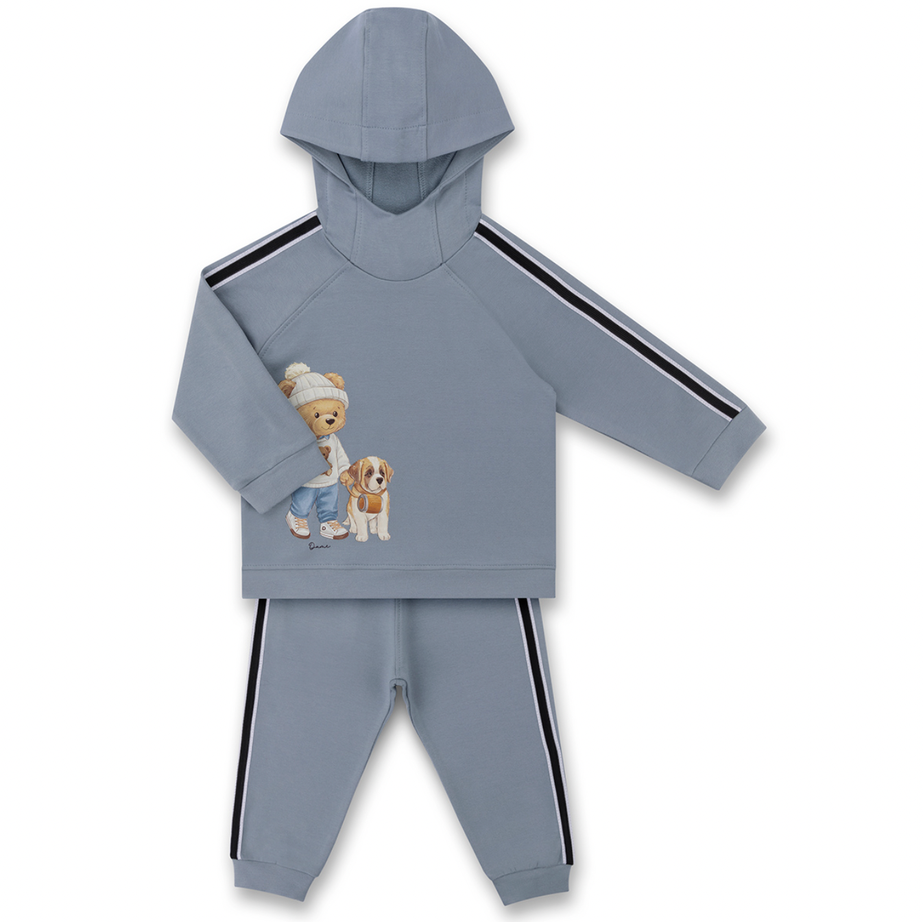 Conjunto Bebê Moletom Agasalho e Calça Teddy Bethoven Delavê - Dame