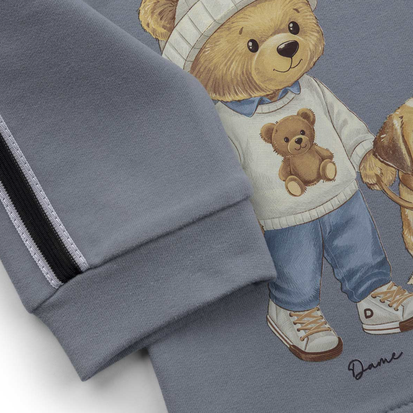 Conjunto Bebê Moletom Agasalho e Calça Teddy Bethoven Delavê - Dame