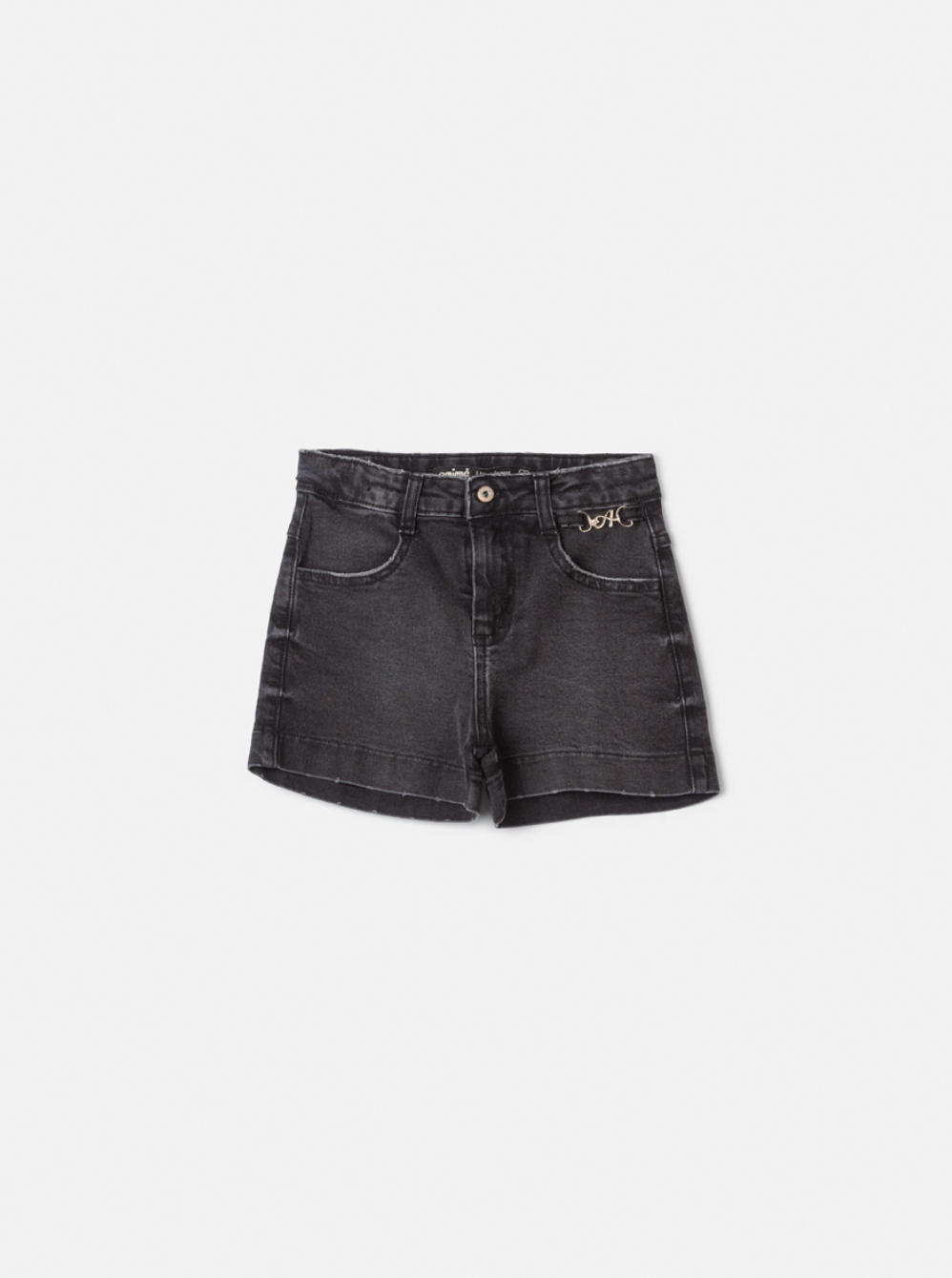 Conjunto Infantil Casaco Minnie Verde Melão e Shorts Jeans Preto  - Animê