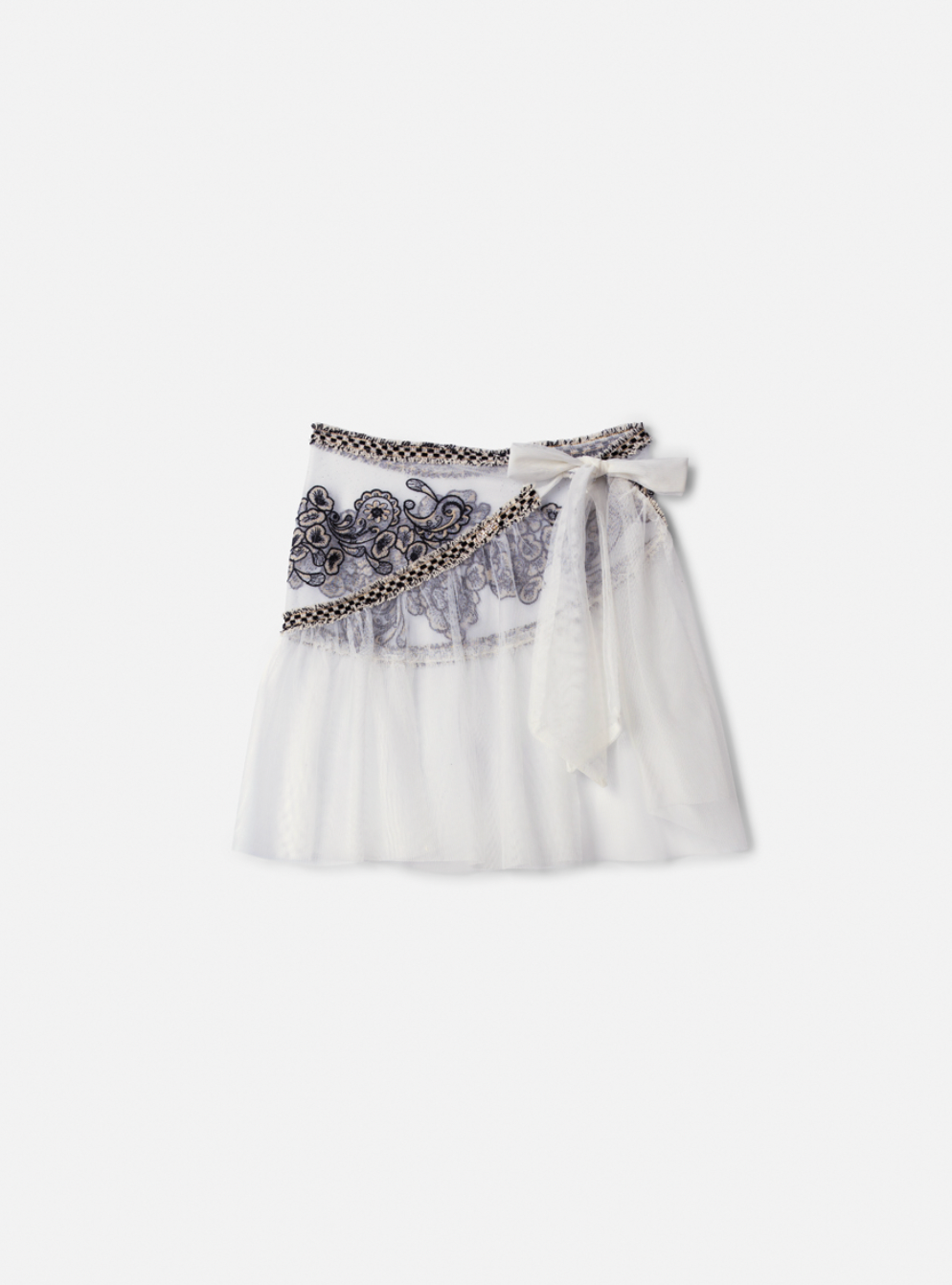 Conjunto Infantil Blusa Golinha Gravata Strass Pérola e Calça Jeans Lenço Bordado - Animê