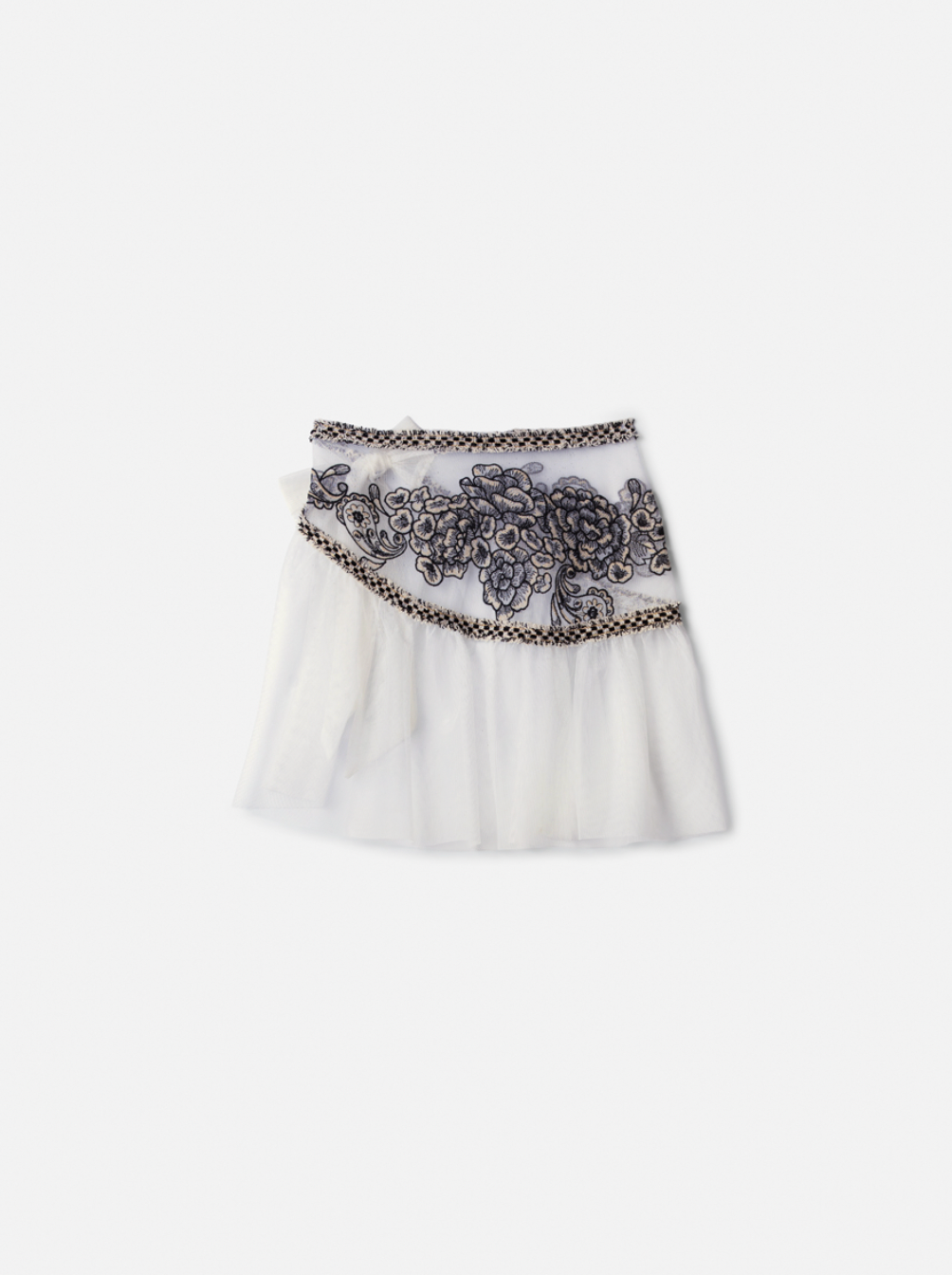 Conjunto Infantil Blusa Golinha Gravata Strass Pérola e Calça Jeans Lenço Bordado - Animê
