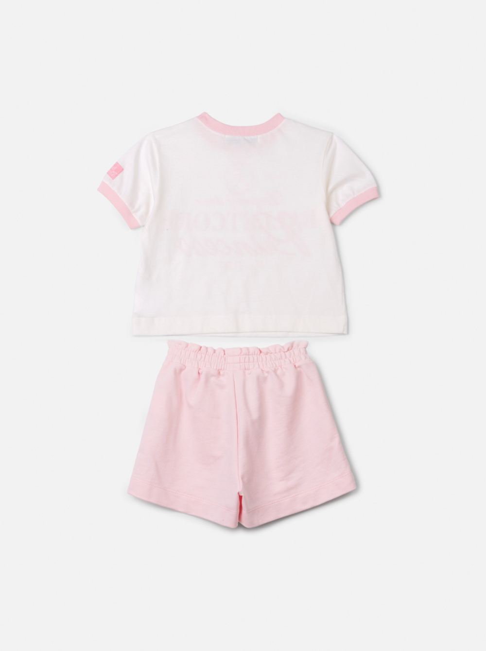 Conjunto Infantil Blusa Perolada Ballet Core Shorts e Laço Rosa - Animê Petite