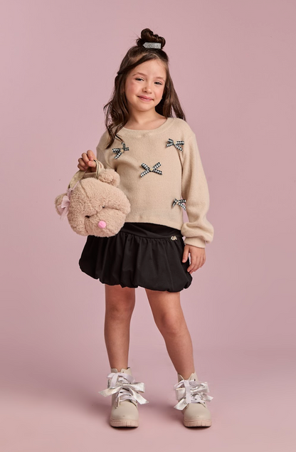 Bolsa Infantil Ursinho Teddy Bege - Gabriela Aquarela