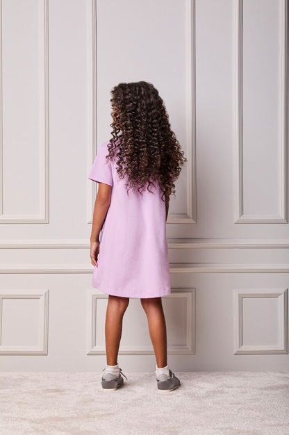 Vestido Infantil Lenço Lilás Orquídea - Animê