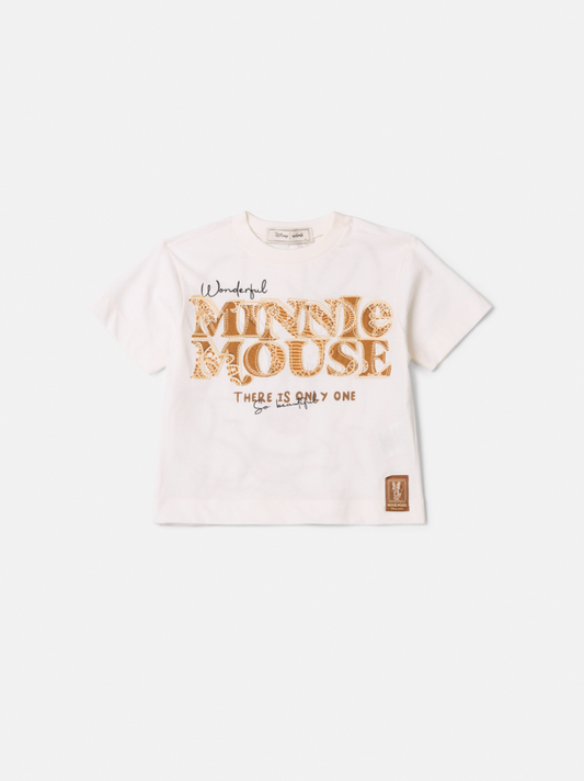 Blusa Infantil Minnie Paisley Dourada - Animê